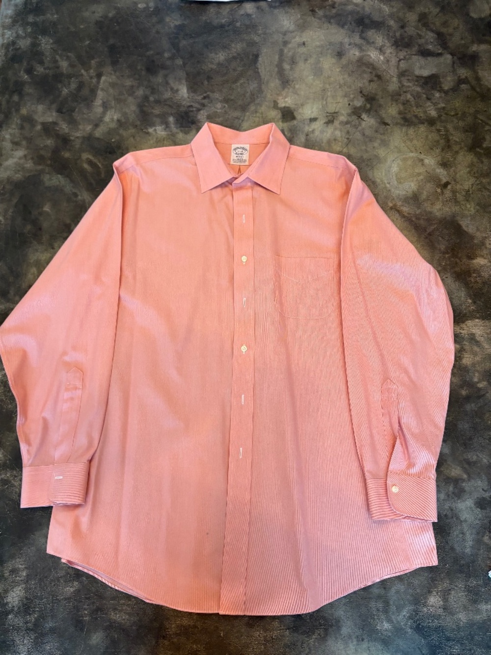 Brooks Brothers Casual Long Sleeve Shirt/Peach